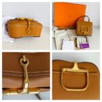 Hermes Della Mini Brown Epsom Leather with Gold Hardware #GUUYU-2 - Image 2