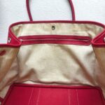 Hermes Garden Party 36cm Red Leather with Palladium Hardware #GUUYS-1 - Image 28