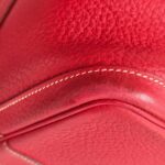 Hermes Garden Party 36cm Red Leather with Palladium Hardware #GUUYS-1 - Image 13