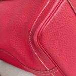 Hermes Garden Party 36cm Red Leather with Palladium Hardware #GUUYS-1 - Image 12