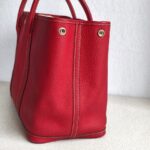 Hermes Garden Party 36cm Red Leather with Palladium Hardware #GUUYS-1 - Image 8
