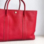 Hermes Garden Party 36cm Red Leather with Palladium Hardware #GUUYS-1 - Image 6
