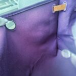 Hermes Herbag Zip 39cm Purple Canvas with Leather and Palladium Hardware #GUUCS-3 - Image 43