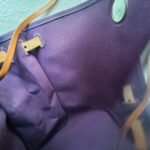 Hermes Herbag Zip 39cm Purple Canvas with Leather and Palladium Hardware #GUUCS-3 - Image 42