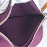 Hermes Herbag Zip 39cm Purple Canvas with Leather and Palladium Hardware #GUUCS-3 - Image 37