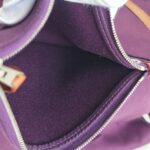 Hermes Herbag Zip 39cm Purple Canvas with Leather and Palladium Hardware #GUUCS-3 - Image 36
