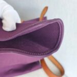 Hermes Herbag Zip 39cm Purple Canvas with Leather and Palladium Hardware #GUUCS-3 - Image 35