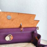 Hermes Herbag Zip 39cm Purple Canvas with Leather and Palladium Hardware #GUUCS-3 - Image 32