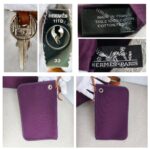 Hermes Herbag Zip 39cm Purple Canvas with Leather and Palladium Hardware #GUUCS-3 - Image 33