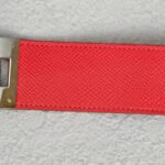 Hermes Kelly Dog Bracelet Pink Epsom Leather With Palladium Plated Hardware #GUUCS-6 - Image 4