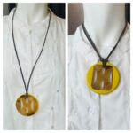Hermes Necklace in Horn and Lacquered Wood #GUUCS-13 - Image 6