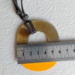 Hermes Necklace in Horn and Lacquered Wood #GUUCS-14 - Image 9