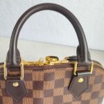 LV Alma BB Damier Ebene Coated Canvas with Leather and Gold Hardware #GUUKT-1 - Image 22