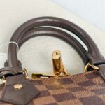 LV Alma BB Damier Ebene Coated Canvas with Leather and Gold Hardware #GUUKT-1 - Image 23