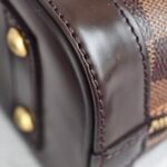 LV Alma BB Damier Ebene Coated Canvas with Leather and Gold Hardware #GUUKT-1 - Image 14