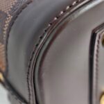 LV Alma BB Damier Ebene Coated Canvas with Leather and Gold Hardware #GUUKT-1 - Image 15