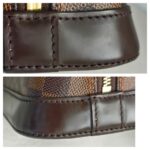 LV Alma BB Damier Ebene Coated Canvas with Leather and Gold Hardware #GUUKT-1 - Image 18