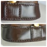 LV Alma BB Damier Ebene Coated Canvas with Leather and Gold Hardware #GUUKT-1 - Image 19