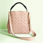 LV Babylon Pastel Pink Mahina Leather with Silver Hardware Bag #GUUCE-2 (1)