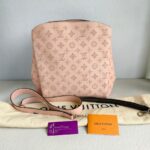 LV Babylon Pastel Pink Mahina Leather with Silver Hardware Bag #GUUCE-2 - Image 2