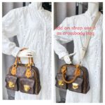 LV Manhattan PM Brown Monogram Coated Canvas with Leather and Gold Hardware #RCSK-2 - Image 38