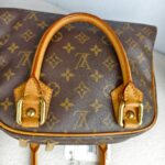 LV Manhattan PM Brown Monogram Coated Canvas with Leather and Gold Hardware #RCSK-2 - Image 20