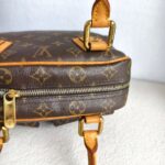 LV Manhattan PM Brown Monogram Coated Canvas with Leather and Gold Hardware #RCSK-2 - Image 10