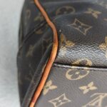 LV Manhattan PM Brown Monogram Coated Canvas with Leather and Gold Hardware #RCSK-2 - Image 14