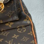 LV Manhattan PM Brown Monogram Coated Canvas with Leather and Gold Hardware #RCSK-2 - Image 16