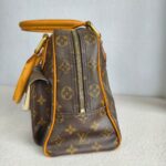LV Manhattan PM Brown Monogram Coated Canvas with Leather and Gold Hardware #RCSK-2 - Image 7