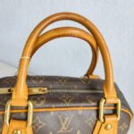 LV Manhattan PM Brown Monogram Coated Canvas with Leather and Gold Hardware #RCSK-2 - Image 18