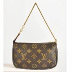 LV Mini Pochette Accessoires Brown Monogram Canvas with Leather and Gold Hardware #GUUKT-3