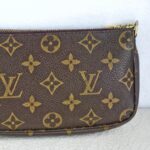 LV Mini Pochette Accessoires Brown Monogram Canvas with Leather and Gold Hardware #GUUKT-3 - Image 6