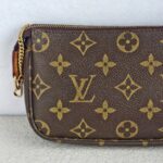 LV Mini Pochette Accessoires Brown Monogram Canvas with Leather and Gold Hardware #GUUKT-3 - Image 5