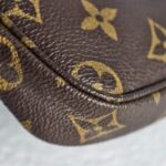 LV Mini Pochette Accessoires Brown Monogram Canvas with Leather and Gold Hardware #GUUKT-3 - Image 13