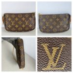 LV Mini Pochette Accessoires Brown Monogram Canvas with Leather and Gold Hardware #GUUKT-3 - Image 2