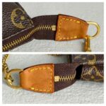 LV Mini Pochette Accessoires Brown Monogram Canvas with Leather and Gold Hardware #GUUKT-3 - Image 16