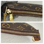 LV Mini Pochette Accessoires Brown Monogram Canvas with Leather and Gold Hardware #GUUKT-3 - Image 9