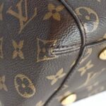 LV Montaigne BB Brown Monogram Coated Canvas with Leather and Gold Hardware #RSYY-1 - Image 14