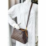 LV Montaigne BB Brown Monogram Coated Canvas with Leather and Gold Hardware #RSYY-1 - Image 35