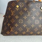 LV Montaigne BB Brown Monogram Coated Canvas with Leather and Gold Hardware #RSYY-1 - Image 5
