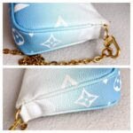 LV Multi Pochette Accessoires By The Pool 2-Tone Giant Monogram Coated Canvas with Leather and Gold Hardware #GUUKL-1 - Image 4