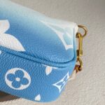LV Multi Pochette Accessoires By The Pool 2-Tone Giant Monogram Coated Canvas with Leather and Gold Hardware #GUUKL-1 - Image 11