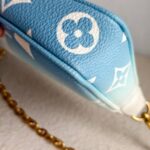 LV Multi Pochette Accessoires By The Pool 2-Tone Giant Monogram Coated Canvas with Leather and Gold Hardware #GUUKL-1 - Image 16