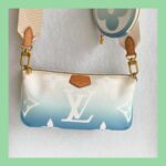 LV Multi Pochette Accessoires By The Pool 2-Tone Giant Monogram Coated Canvas with Leather and Gold Hardware #GUUKL-1 - Image 12