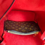 LV Neonoe MM Brown Monogram Coated Canvas with Red Leather and Gold Hardware #RRKT-2 - Image 27