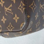 LV Neonoe MM Brown Monogram Coated Canvas with Red Leather and Gold Hardware #RRKT-2 - Image 14