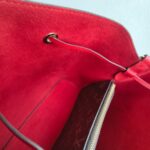 LV Neonoe MM Brown Monogram Coated Canvas with Red Leather and Gold Hardware #GUUUY-2 - Image 27