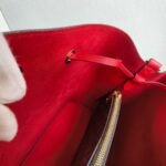 LV Neonoe MM Brown Monogram Coated Canvas with Red Leather and Gold Hardware #GUUUY-2 - Image 24