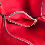 LV Neonoe MM Brown Monogram Coated Canvas with Red Leather and Gold Hardware #GUUUY-2 - Image 25